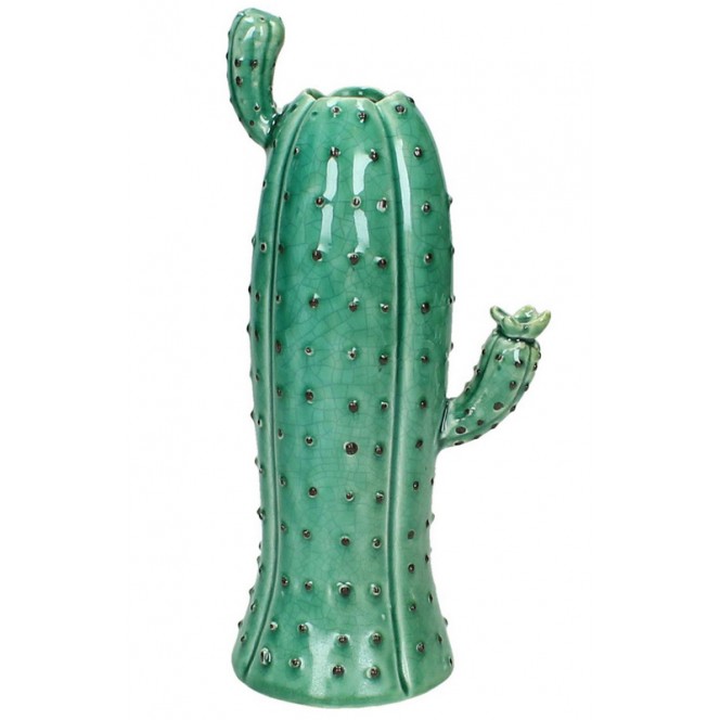 Vaso cactus ceramica verde 21,50 — Vasi in Ceramica