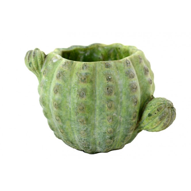 Vaso cactus ceramica verde 12,00 — Vasi in Ceramica