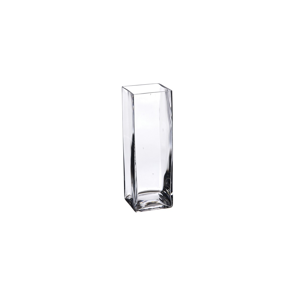 Vaso vetro RIGHT base quadrata 42H