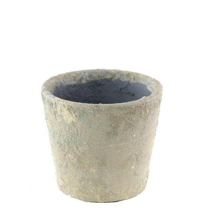 Coprivaso velluto grigio con manici per piante vaso 16 cm